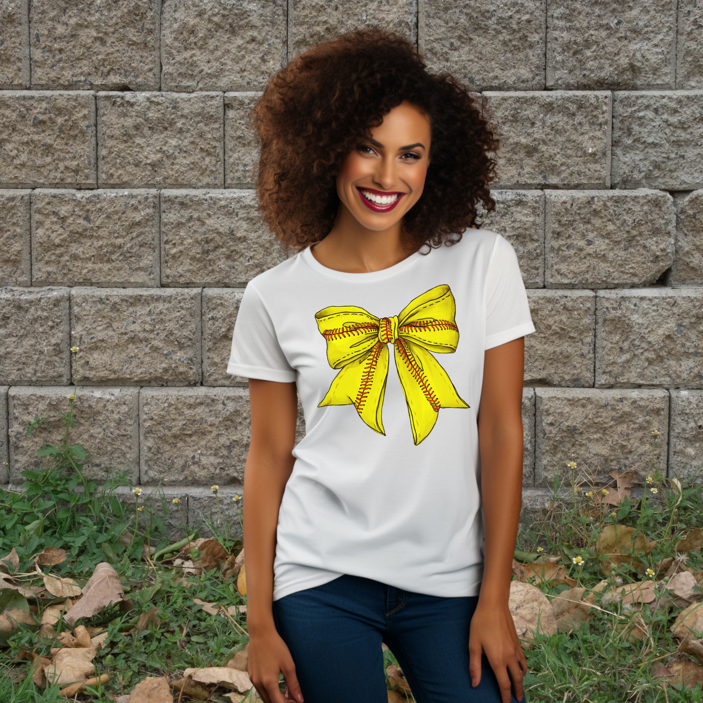Softball Bow Tee