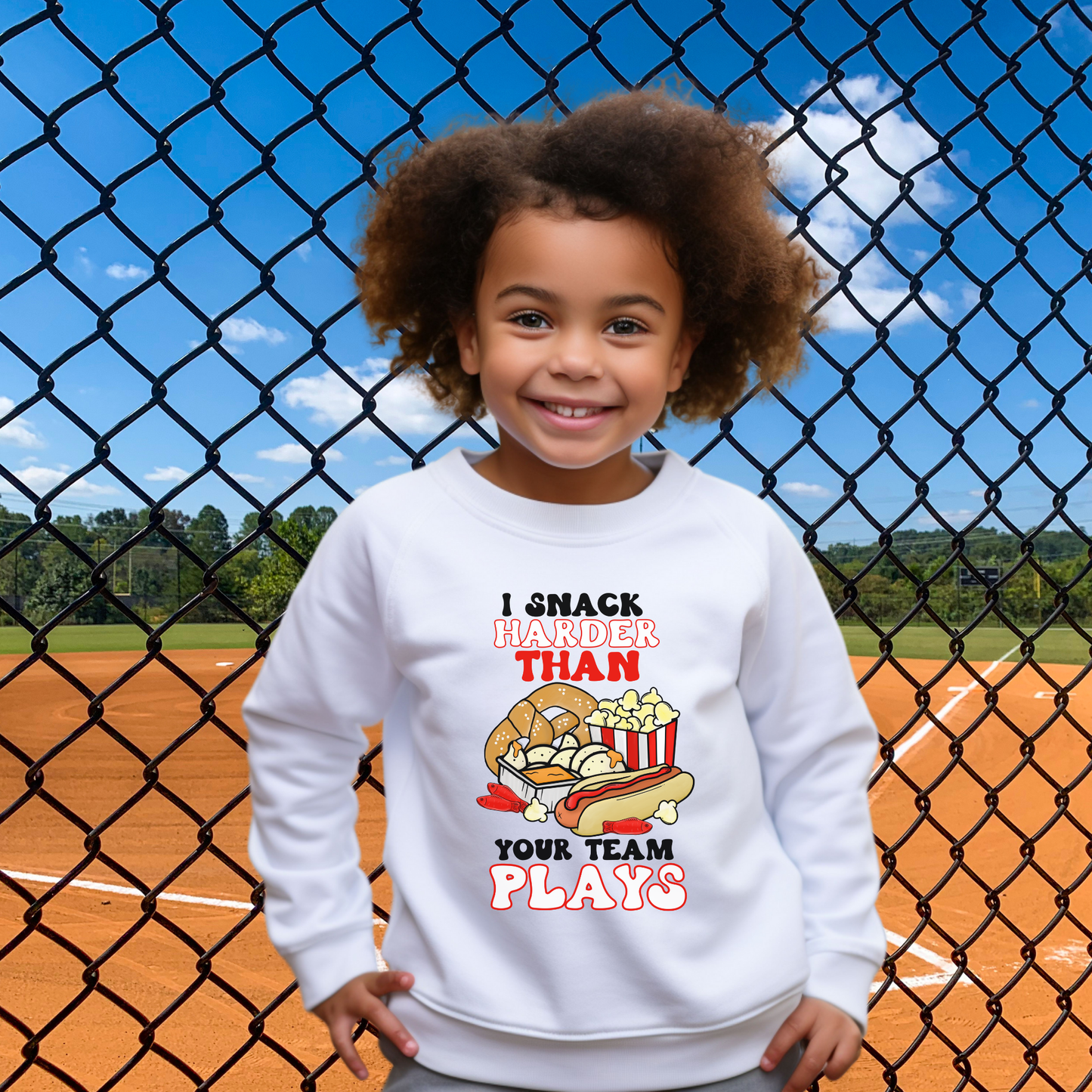 Youth I Snack Harder Pullover