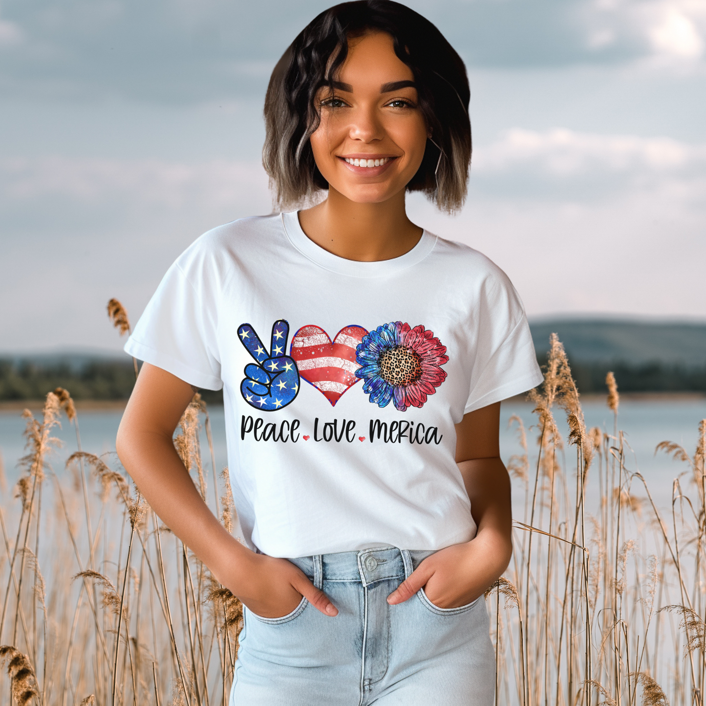 Peace Love Merica Tee