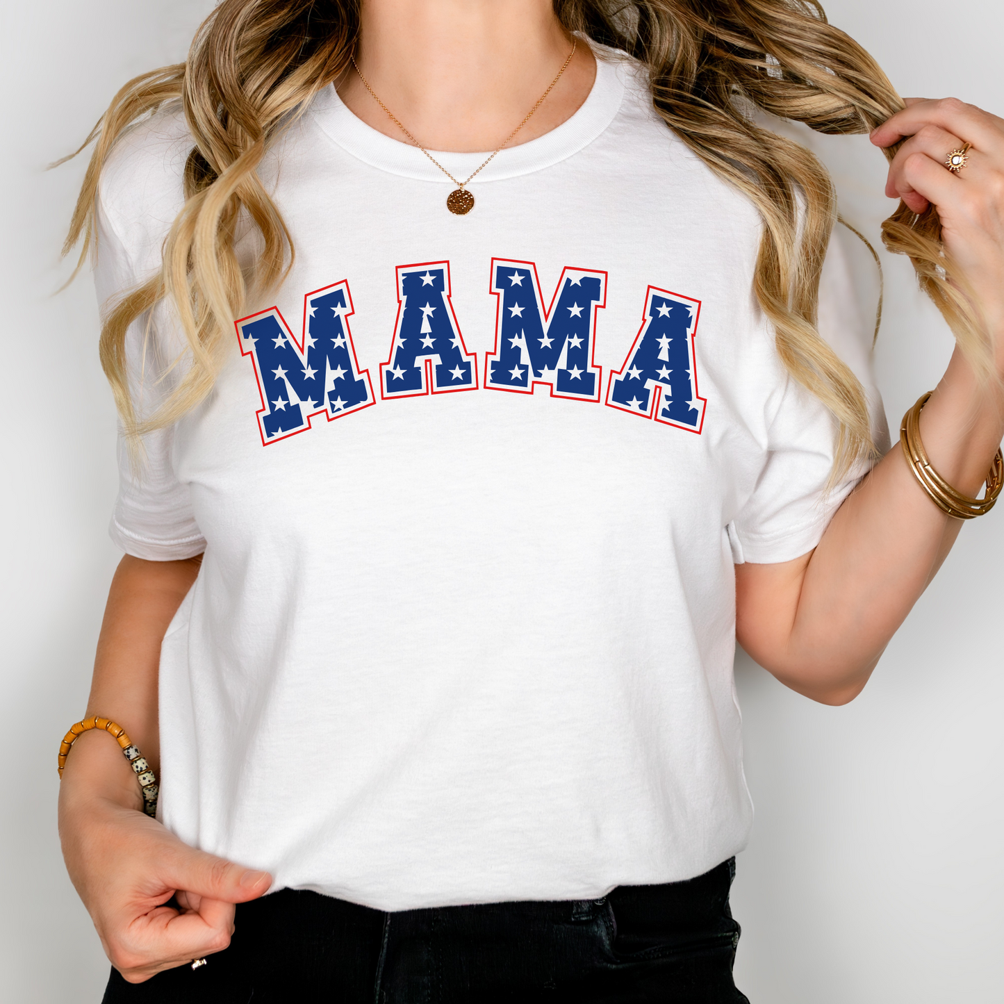 Blue Stars Mama Tee