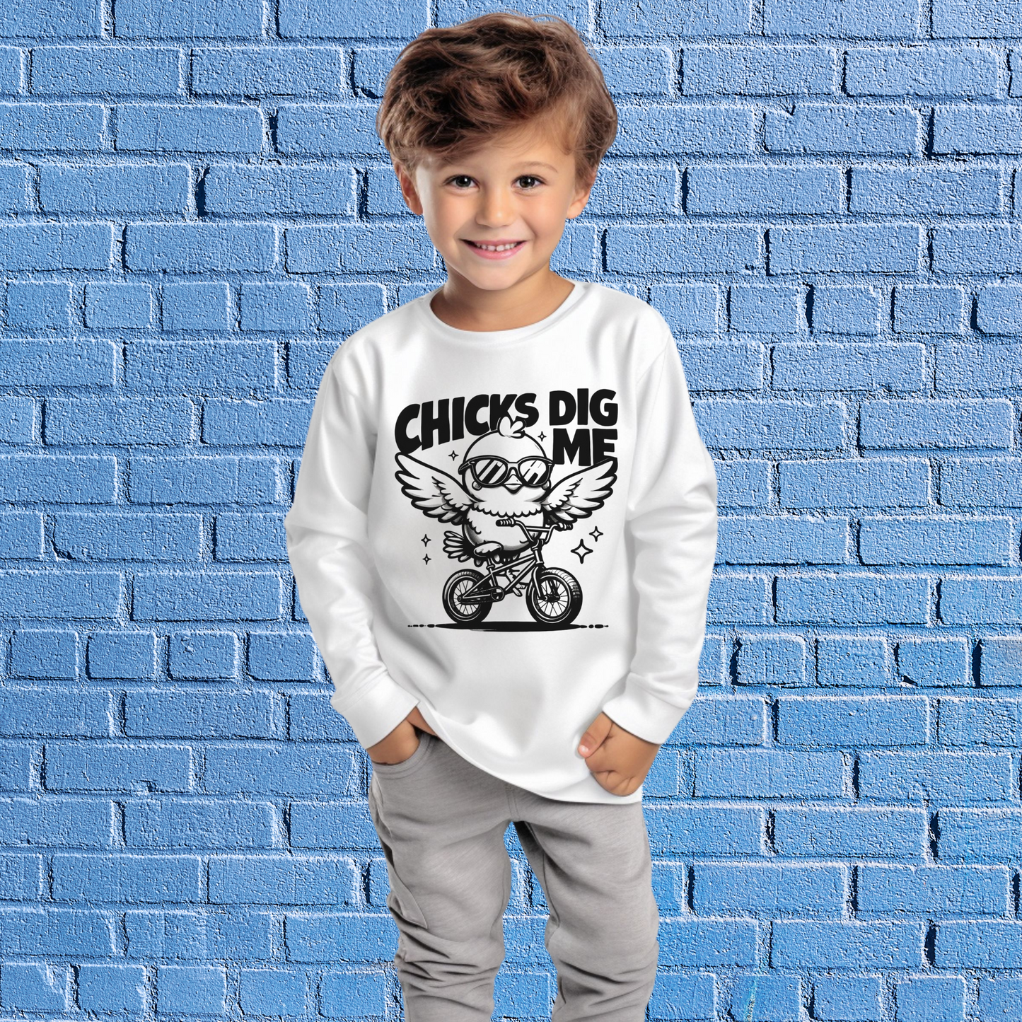Chicks Dig Me Bike Long Sleeve