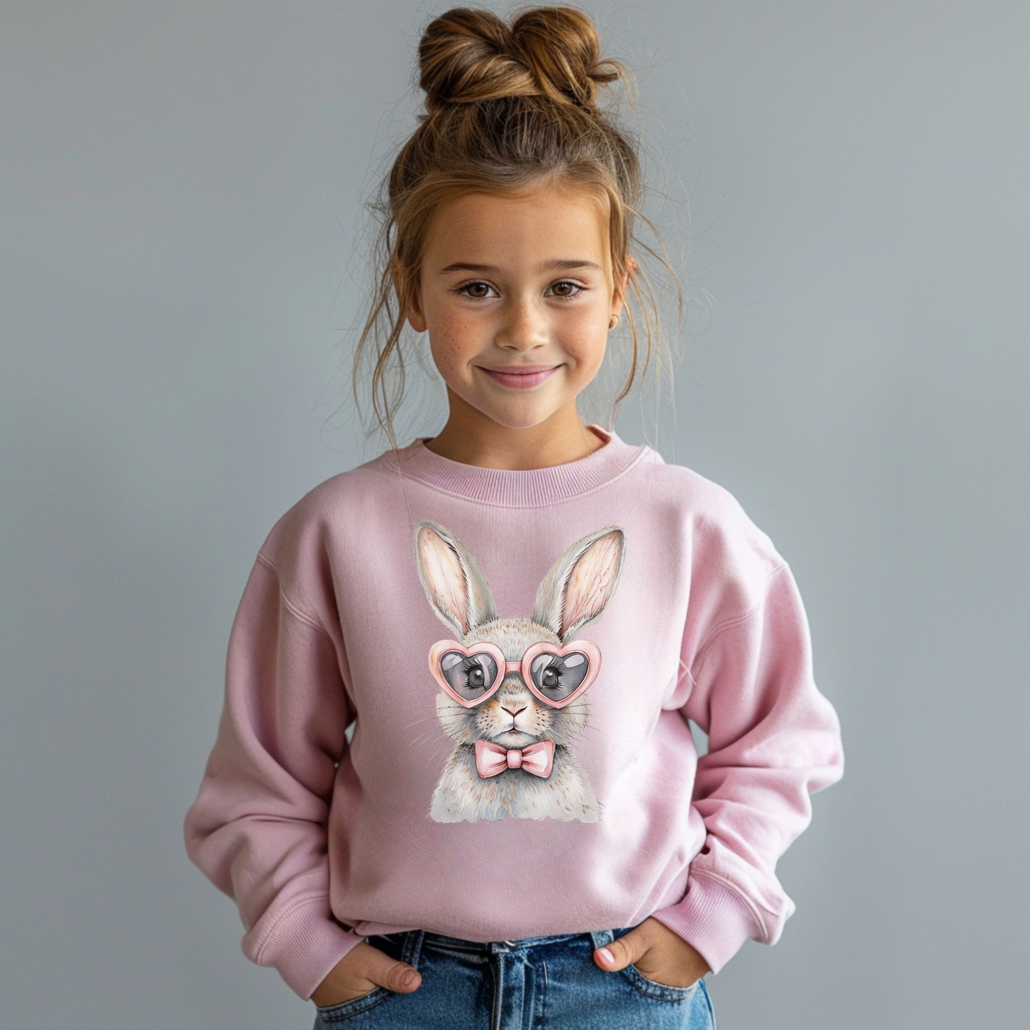 Youth Cute Bunny Pullover