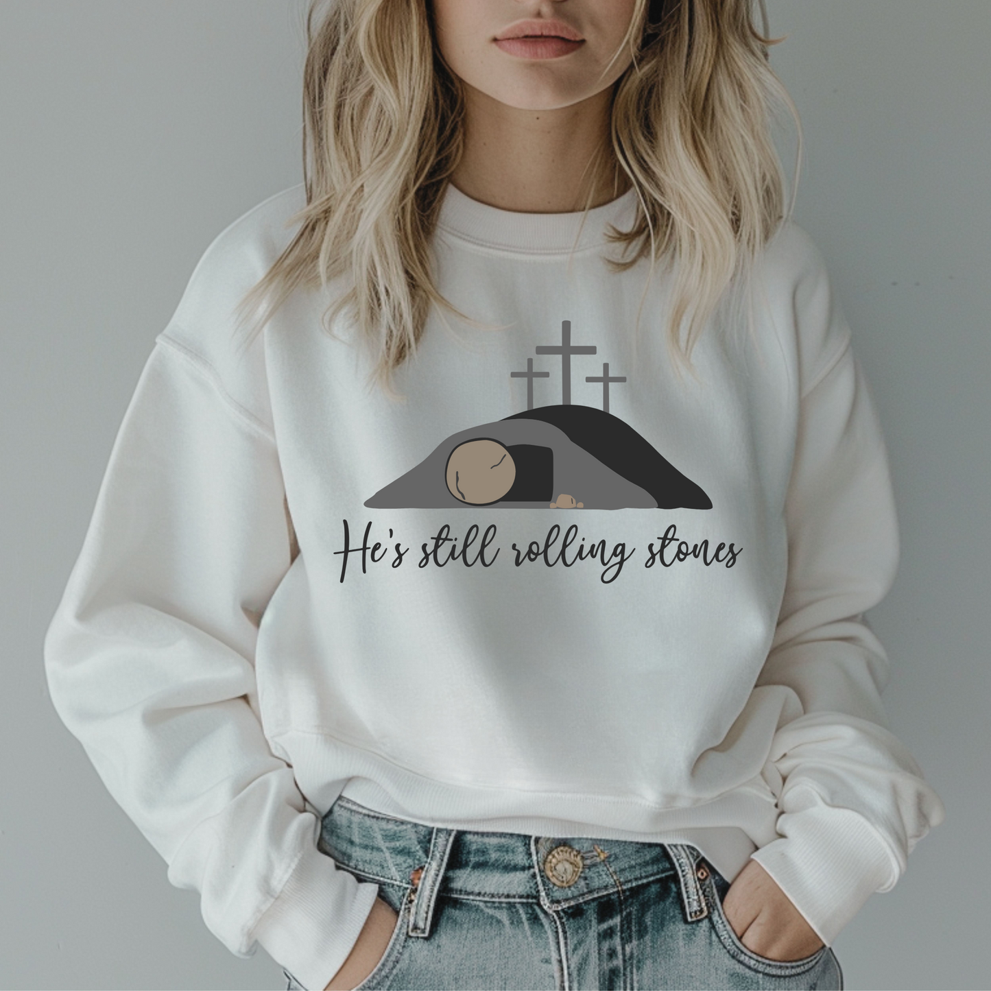 He's Still Rolling Stones Pullover
