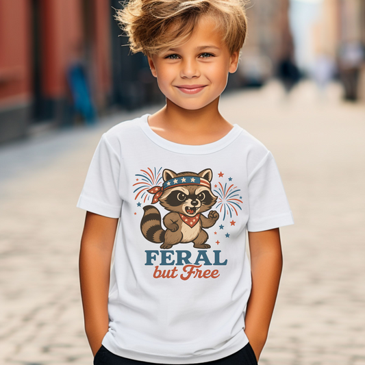 Youth Feral But Free Tee